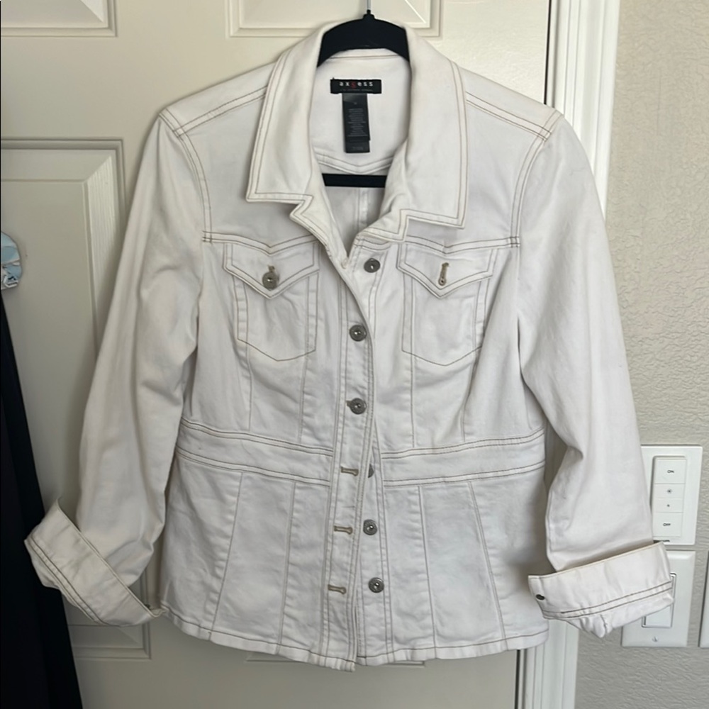 White Denim Jacket